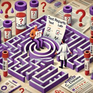 C difficile testing maze
