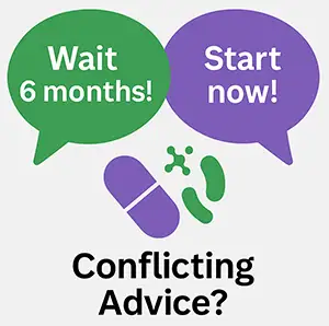 Conflicting advice on probiotics and FMT