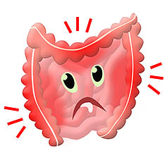 inflamed intestines